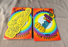 70s 90s Y2K Set of 2 Smiley Vintage Patches Are For Everyone Retro Hippie Ironon