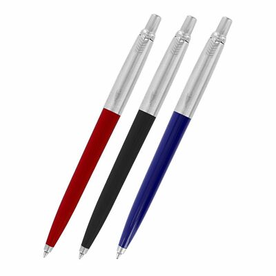 3 Stifte - Parker Jotter Standard CT Kugelschreiber (Set mit 3 Stiften)