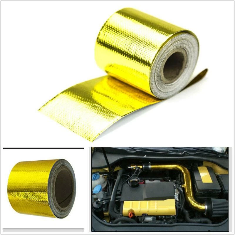 2u0026#034;x33u0026#039; Heat Shield Wrap Tape Car intake intercooler pipe  Reflective insulation | eBay