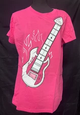 NEW 2011 Think Geek Electronic Guitar Shirt Pink- (New)  Size XL