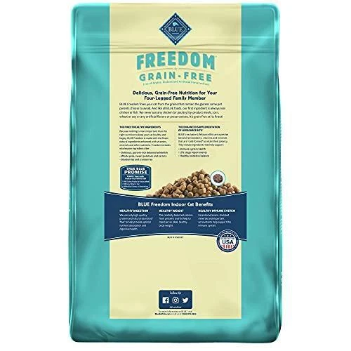 Blue freedom indoor clearance cat food