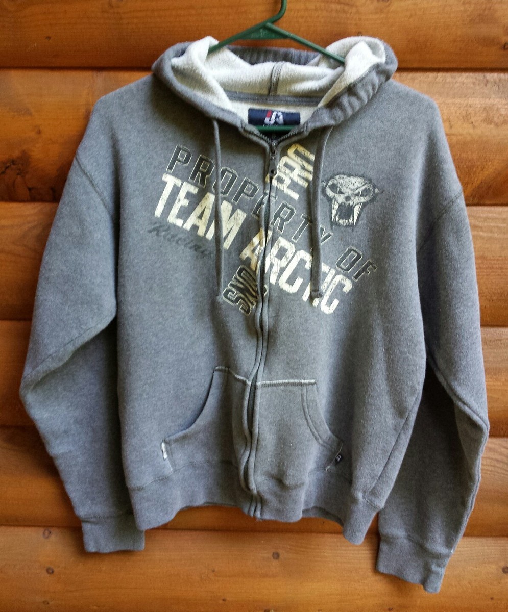 VTG Arctic Cat Snow Pro Hoodie Lined Spellout Snowmobile