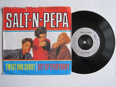 SALT-N-PEPA - TWIST AND SHOUT / GET UP EVERYBODY - 7'' 45 rpm vinyl record