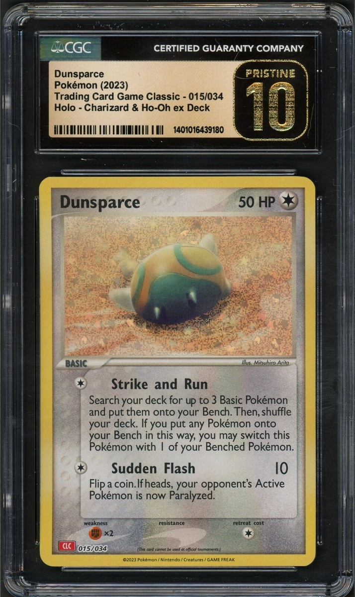 Pokemon CGC 10 Pristine TCG Classic Collection Holo