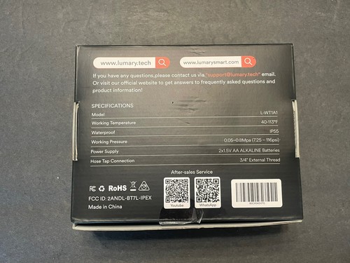 Lumary Smart Wassertimer, IP55 wasserdicht (1er-Pack) - Bild 2 von 5