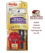 Korky Universal Fill & Flush Toilet Repair Kit No. 818 - new, sealed