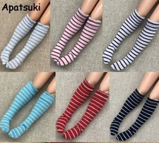 5pairs/lot Striped Stockings For Blythe Doll Middle Tube Socks For 11.5in Dolls
