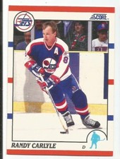RANDY CARLYLE 1990-91 SCORE CARD NM-MT+/NM-MT CONDITION