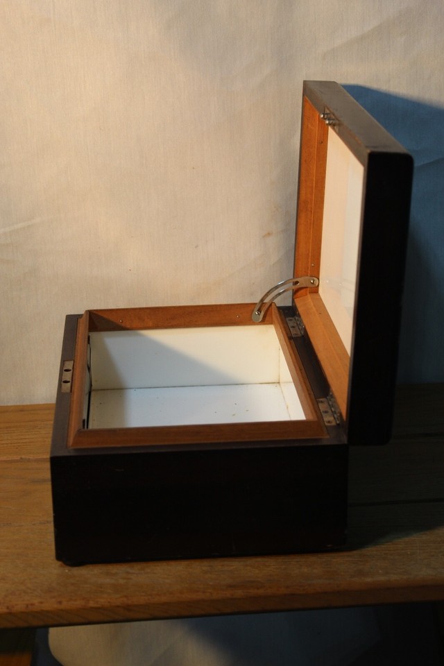 Vintage Large Wood Cigar Humidor Tobacco Box 12" x 8" x 4.5" eBay