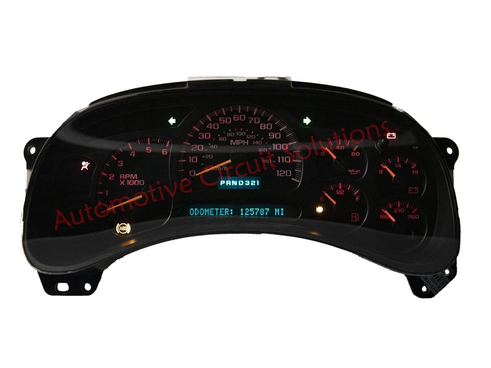 03-07 通用雪佛兰 Sierra Silverado Speedo 规格集群完整维修服务 + LED — 第 4/4 张图片