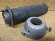 VINTAGE TRIUMPH METAL THROTTLE TUBE W HOUSING HANDLEBAR HANDLE BAR GRIP !!@@!!