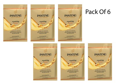 Pantene Pro-V Gold Series Repairing Mask Treatment, 1.7 fl oz (Pack Of 6)