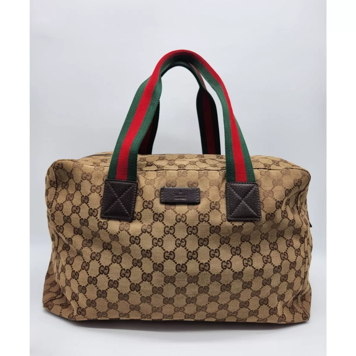 GUCCI GG Web Duffle Bag *RARE* 286GUCXBJC