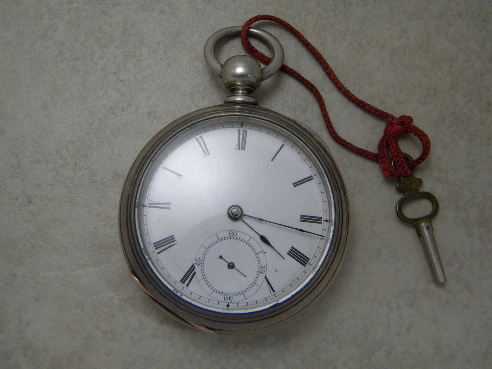 Waltham- 1365336- Coin Silver- Broadway- 1880-  Key Wind Key Set- Pocket Watch