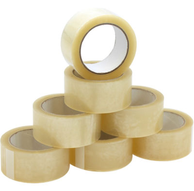 6 Stück Klarsicht Verpackung Selotape Klebeband 48 mm x 66 m Rollen Paket breit stark Neu