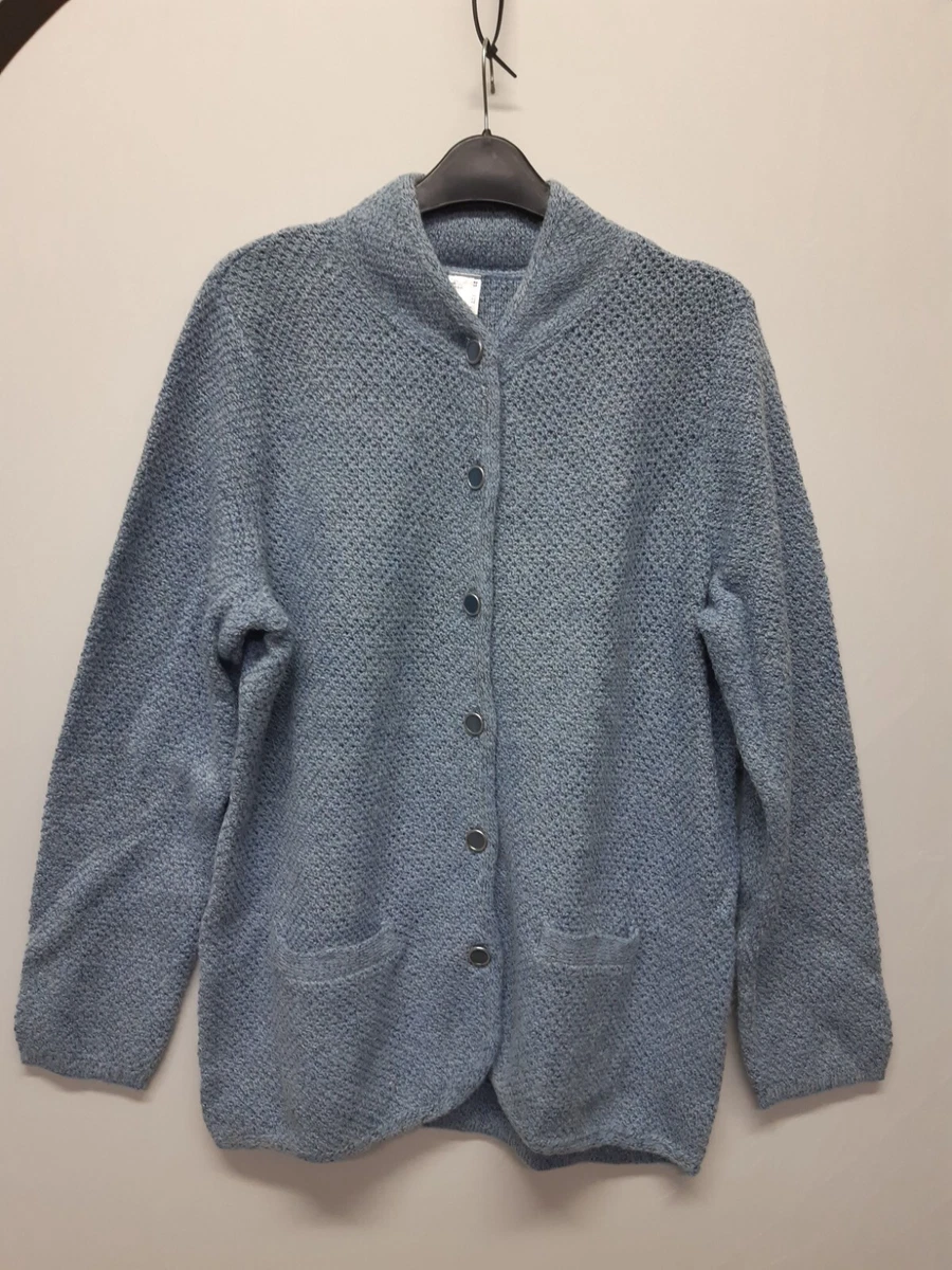 Witt International Women s Sz 18 Blue Cardigan Button Up New eBay