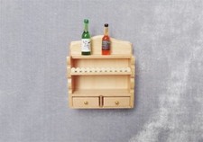 Dollhouse Miniature 1/12 European Furniture Wooden Hanging Shelf Doll Accessorie