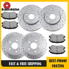 Front Rear Brake Rotors Pads for 2010-2017 Chevrolet Equinox GMC Terrain Brakes