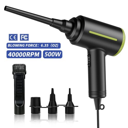 500W Electric Air Duster Compressed Air Handheld Air Blower for PC Computer New