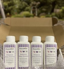 4 Bottles of Premium Baby Powder Pure Corn Starch w/Aloe and Vitamin E, 3.5oz
