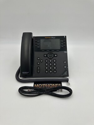 Polycom VVX 450 Ring Central Business VoIP Phone Black VVX450