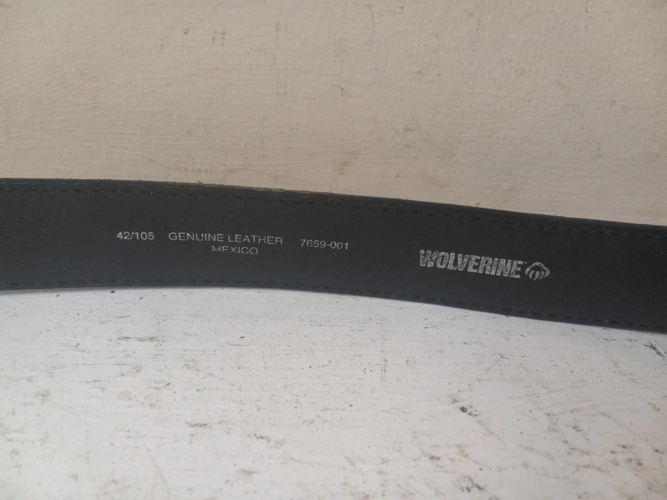 Wolverine Cinturón Cuero Negro Talla 42/105 Hombre 7659-001 Usado Hecho en México Foto 2 de 4