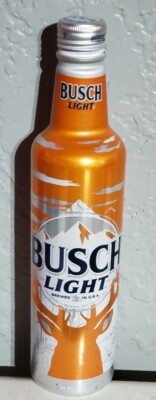 Busch Light Hunting Aluminum Bottle Limited Edition beer can.   Empty Deer Hunt.