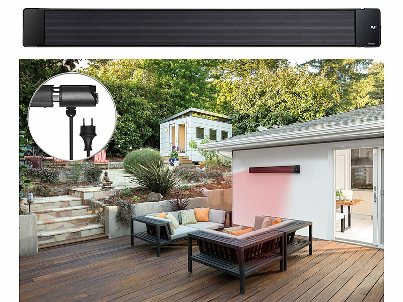 Chauffage radiant infrarouge 3200W en aluminium anodisé Semptec Premium