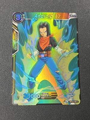 Android 17 Foil BT13-108 C NM Dragon Ball Super Card Game Supreme Rivalry | eBay Android 17 Foil BT13-108 C NM Dragon Ball Super Card Game Supreme Rivalry | eBay