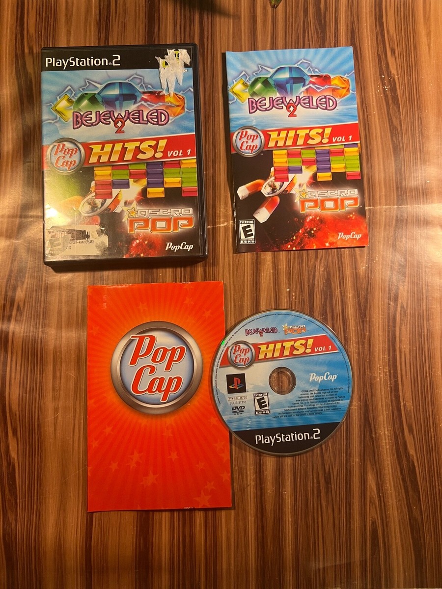 PopCap Hits Vol. 1 Sony Playstation 2 Video Game PS2 Complete CIB