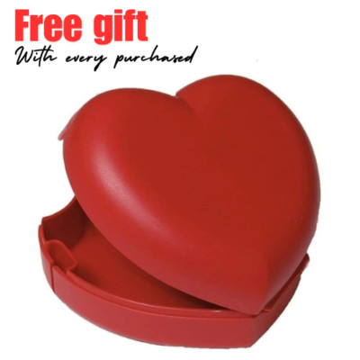 Tupperware Love Heart Shape Keeper Food Snack Storage Box Container Xmas Gift