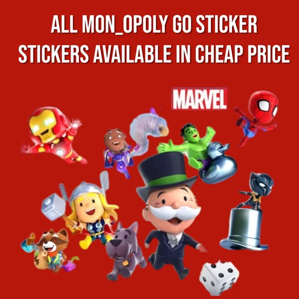 All Marvel Album 1-5 Stars (Mono_poly Go) Sticker Stickers ( Fast Sending)
