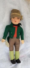 Vtg. Castle dolls Dublin sweep British made 12"  cloth doll