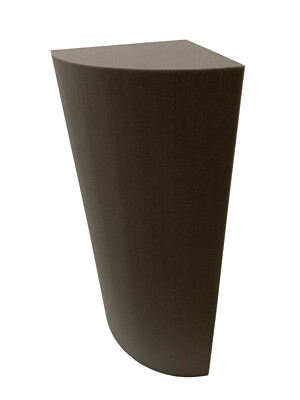 Advanced Acoustics Quadranten Bassfalle 3 Fuß Studio Behandlungsschaum 12 Zoll breit, grau