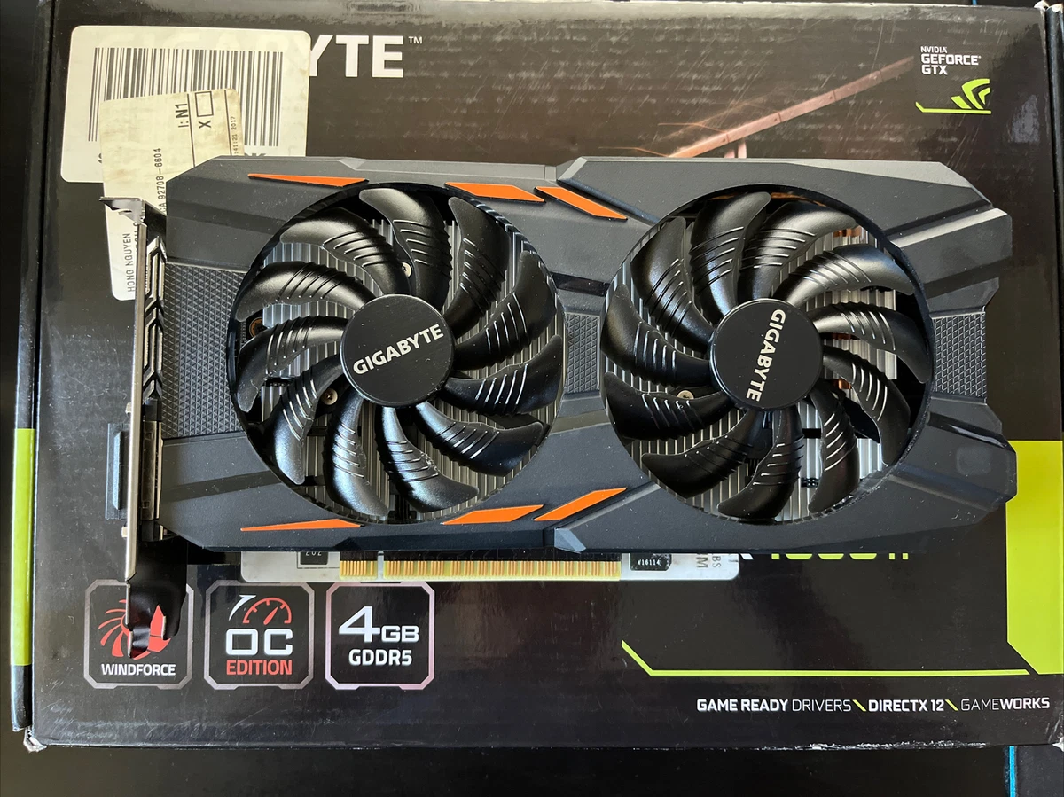 Gigabyte GTX 1050 Ti OC 4G GDDR5 Graphics Card With Original Box Excellent  Con