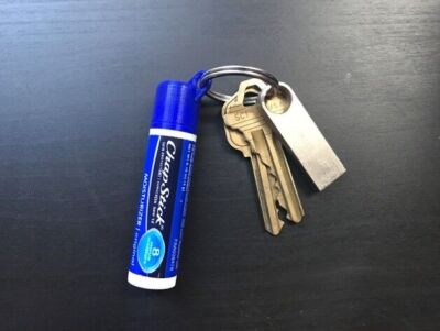Kompatibel Chapstick Schlüsselanhänger Kappe Schlüssel einfach handlich Stick Lypsyl Geschenk