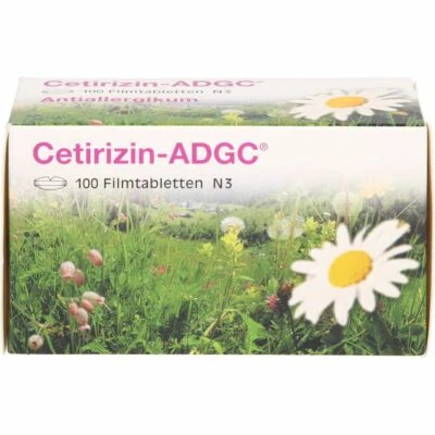 ZENTIVA PHARMA GMBH CETIRIZIN ADGC Filmtabletten 100 St PZN02663704