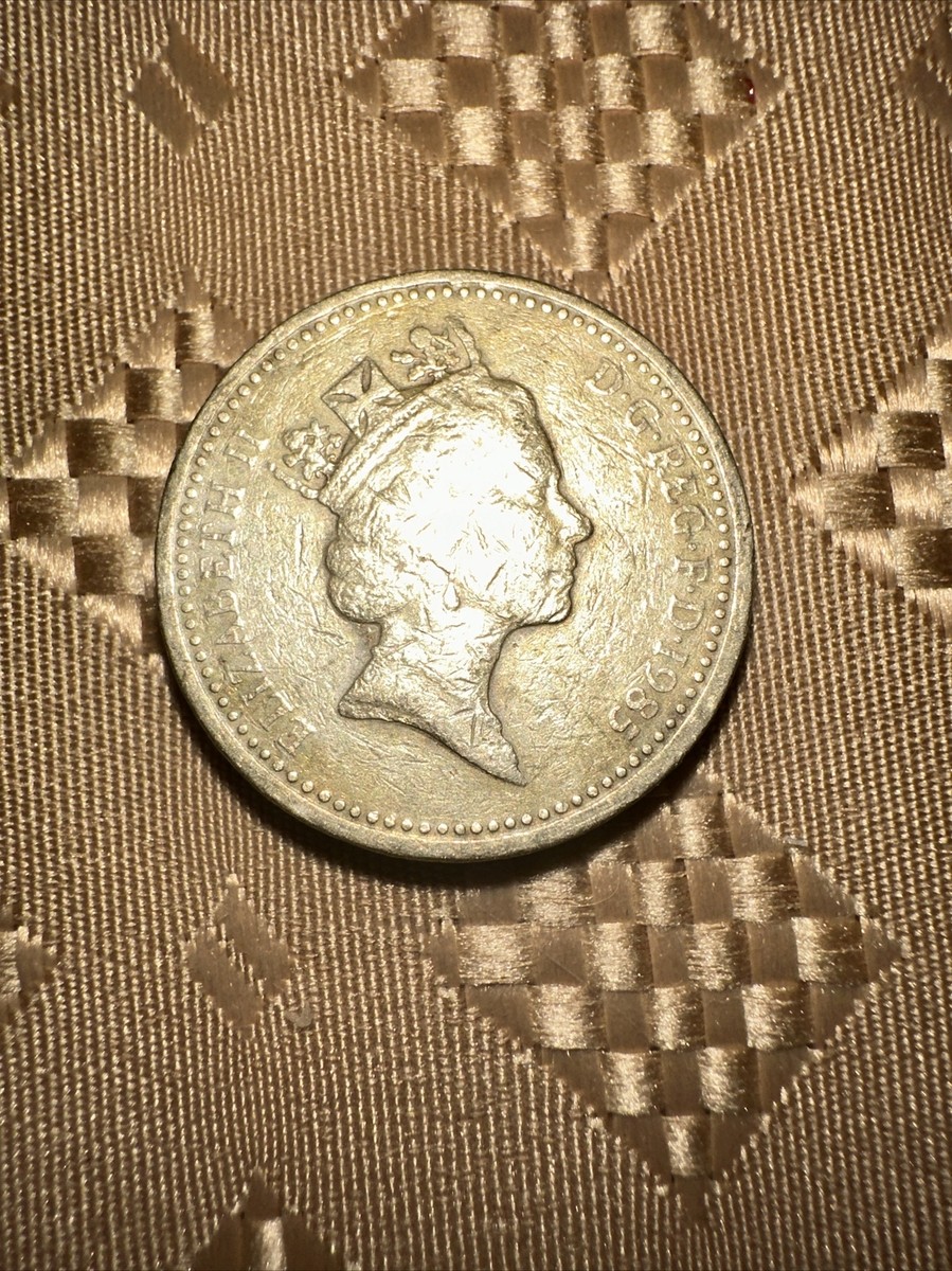 1985 D.G. REG F. D Queen Elizabeth II One Pound Coin- Rare | eBay