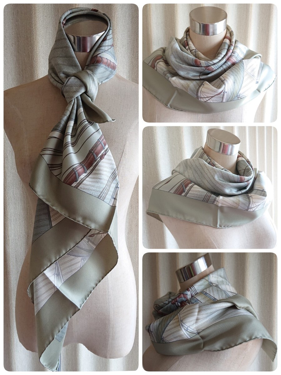 ☘️美品☘️ HERMES　Vent Portant Ⅱ 追い風Ⅱ　カレ90 HERMES Scarf Carre 90 
