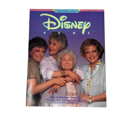 Disney News Magazine Spring 1986 Golden Girls Betty White - Afbeelding 1 van 8