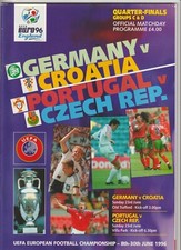 1996 Euro Champs Quarter-Finals.Germany v Croatia.Portugal v Czech Rep.