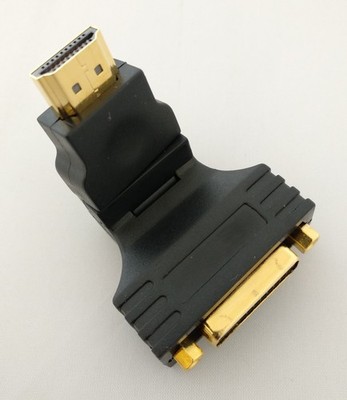 HDMI DVI Adapter knick-/drehbar HDMI-A Steck. 19-polig -DVI-D Kupplung 24+1polig
