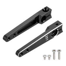Aluminum Alloy 1.5 Inch 25T Steering Servo Arm Horn Black for Car Pack of 2
