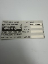 David Bowie Concert Ticket Stub July 7 1990 Saratoga Springs New York