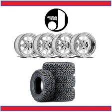 Jackman Machined Silver Wheel Tire Package 33 12.50 17 Fit Toyota 5x150 Mt Mud Jackman Machined Silver Wheel Tire Package 33 12.50 17 Fit Toyota 5x150 Mt Mud
