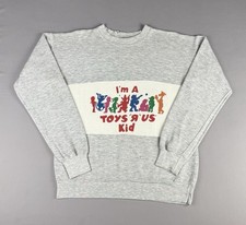 VINTAGE Toys R Us Kid Pullover Sweatshirt Size Small Striped Geoffrey Giraffe