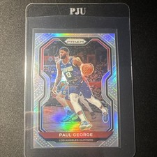 Panini Prizm Silver Parallel #14 Paul George Clippers Basketball 2020-21 NBA