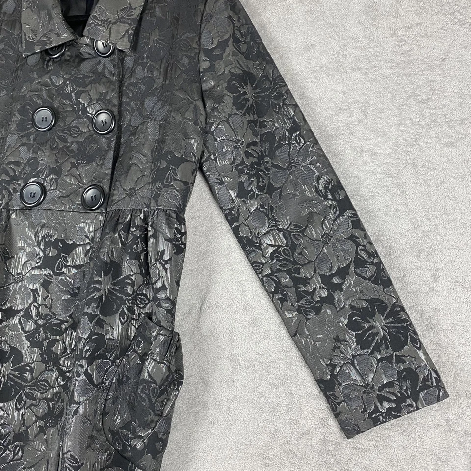 Simply Vera Wang Coat Women Large Floral Brocade Festive Party Holiday Statement - Image 4 of 4