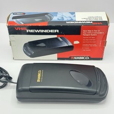 Ambico VHS Electric Tape Rewinder Model V-0760 Original Box - Tested Good