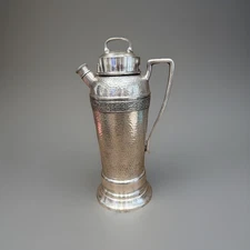 Antique European Silverplated Cocktail Shaker Marked EPNS From The 40’s Or 50’s